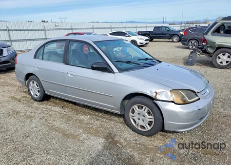 2002 Honda Civic Lx из США, поврежденный, VIN 2HGES165X2H537080